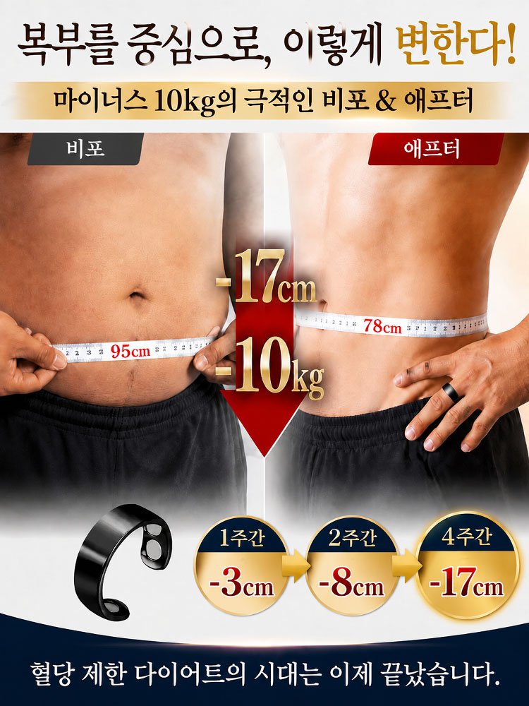 췌장 회복·자기치료 혈당강하 반지