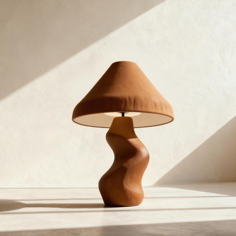 Set de 3 lămpi de masă portocalii elegante