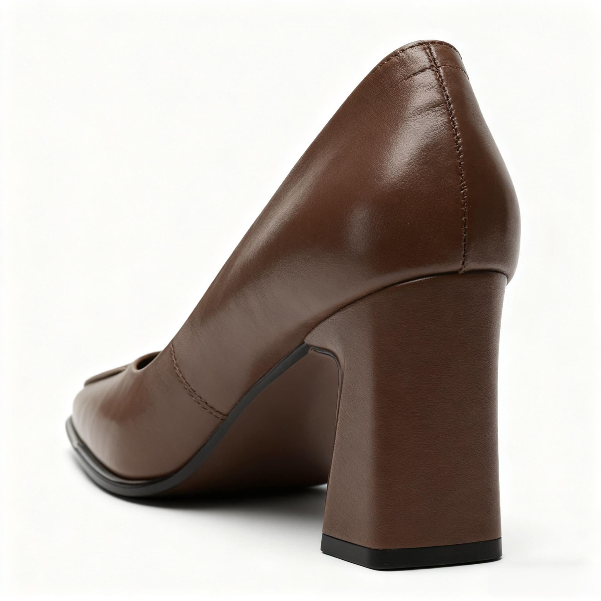 고품질의 편안한 스퀘어 토 가죽 슈즈