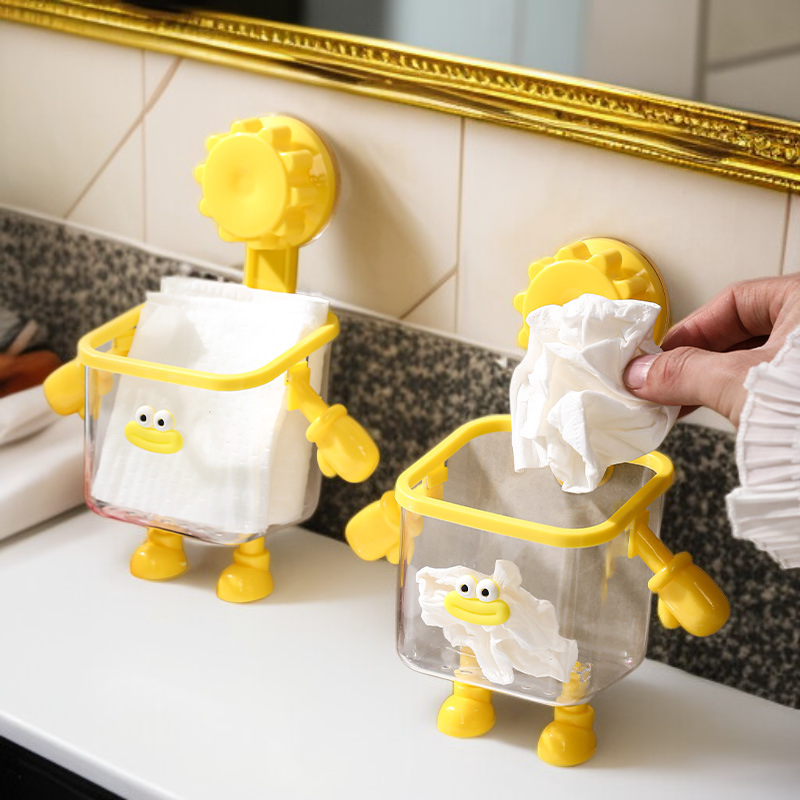 드릴 작업 없이 흡착식으로 설치하는 욕실 수납함