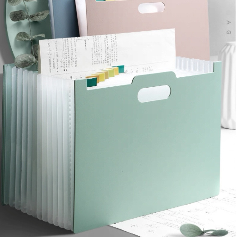 A4風琴包手提多層文件夾