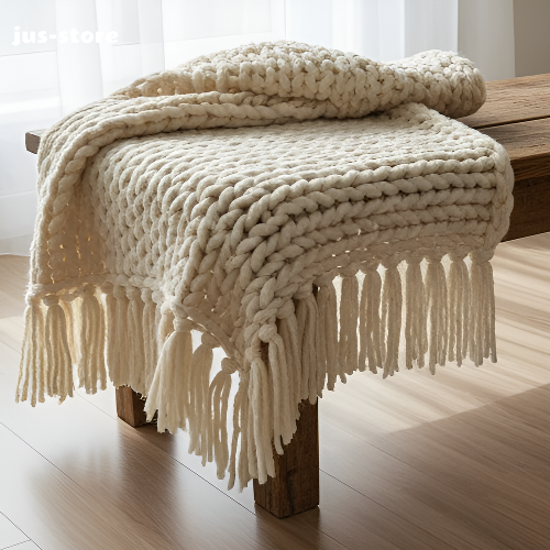 Hand-woven blanket