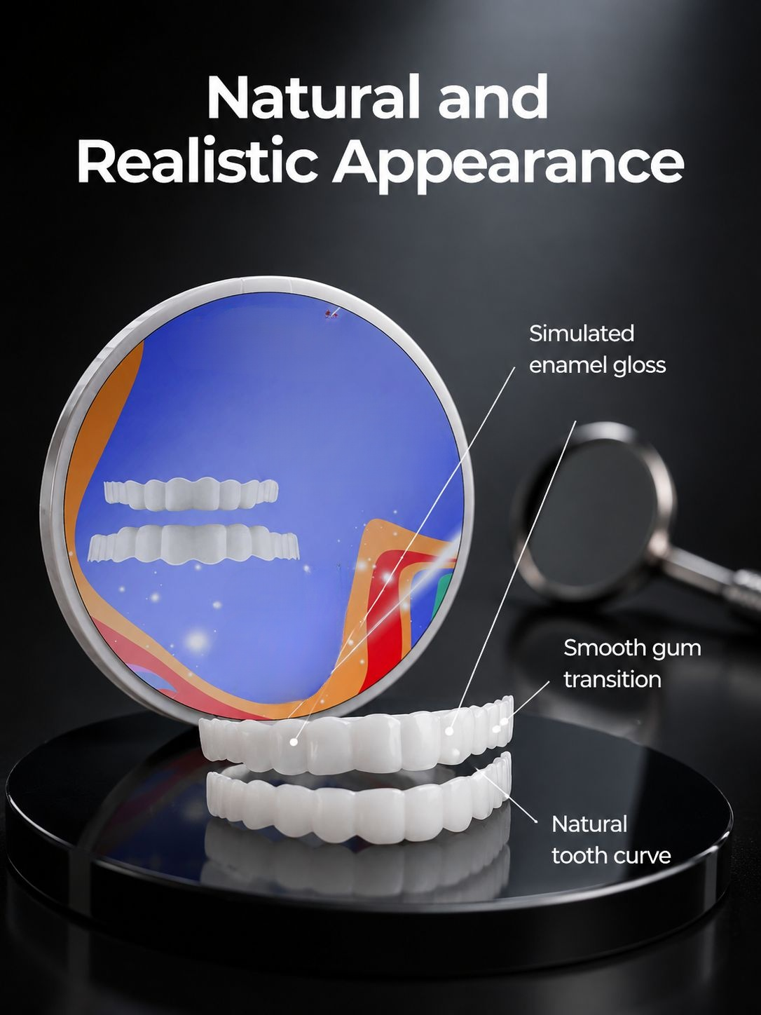 Invisible Smile Teeth Cover being applied to teeth