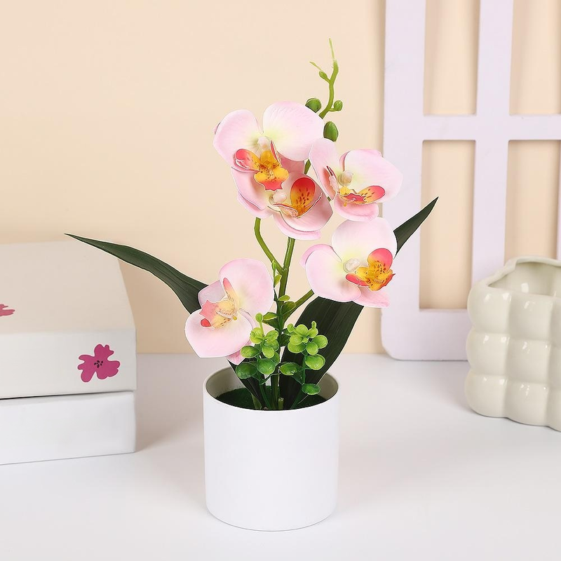 Butterfly orchid simulation potted decoration
