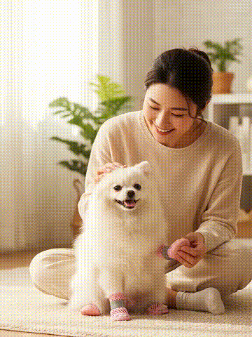 犬用滑り止め・防汚・メッシュスリッパ