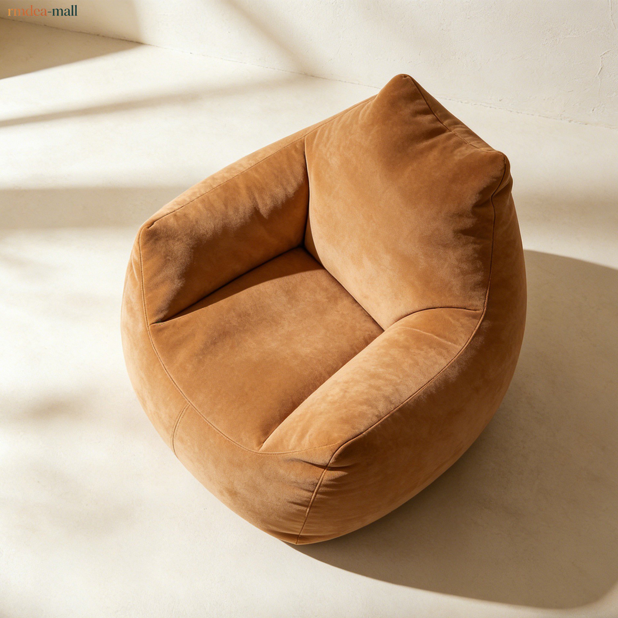 Single beanbag chair in modern living room