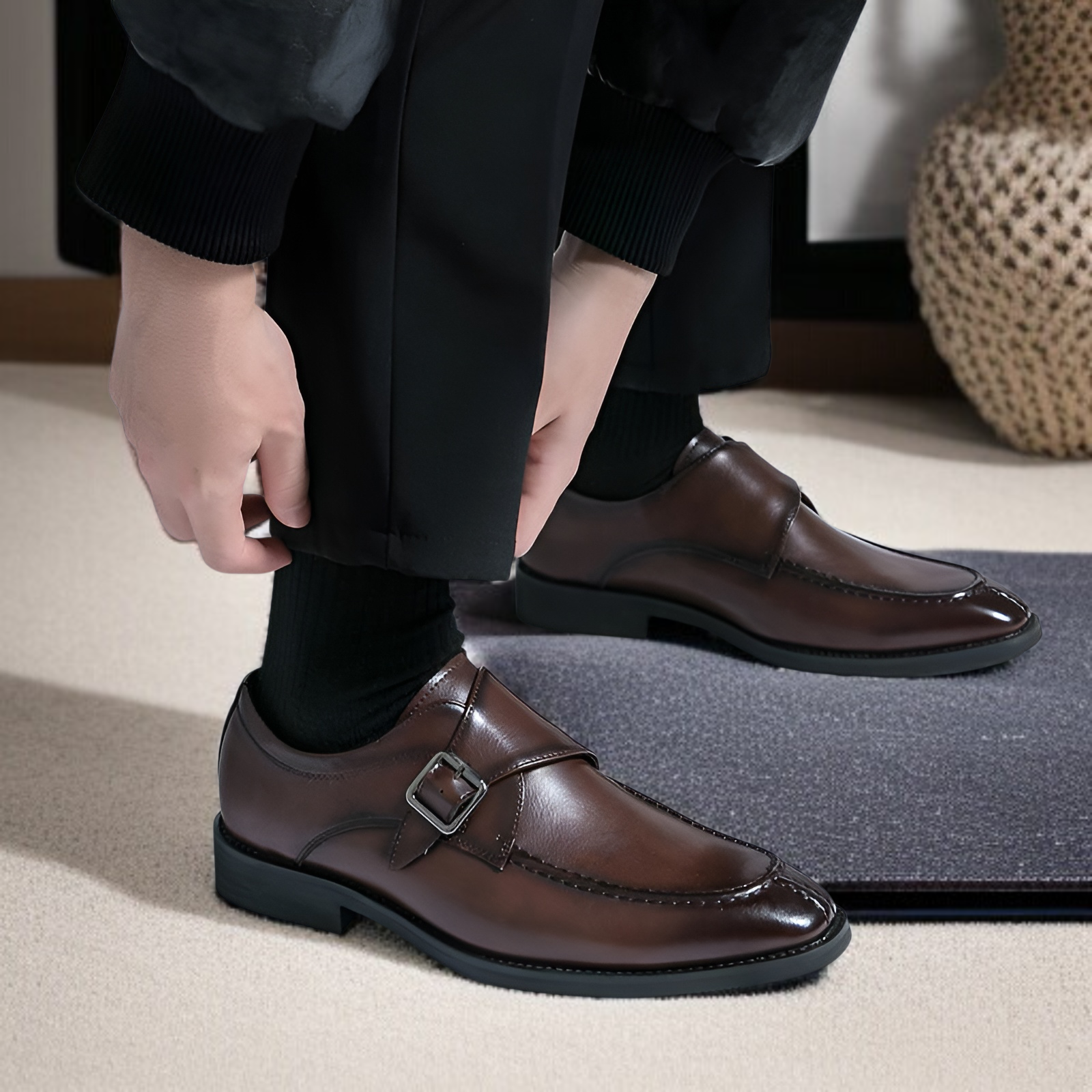 大きいサイズ メンズ カジュアル ファッション ダービーシューズ 英国風 ファッション スリッポン レザーシューズ ビジネス フォーマル 身長アップ シューズ