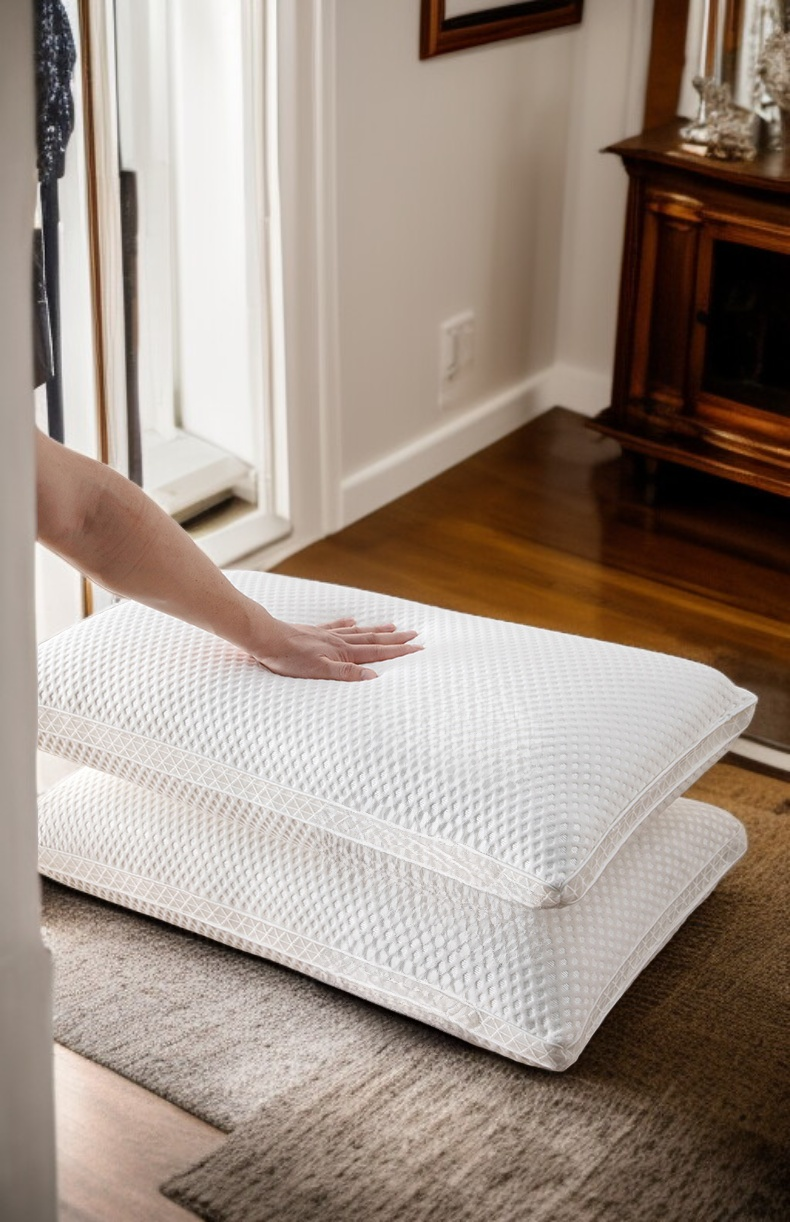 Detail of Star Hotel Pillow Core stitching