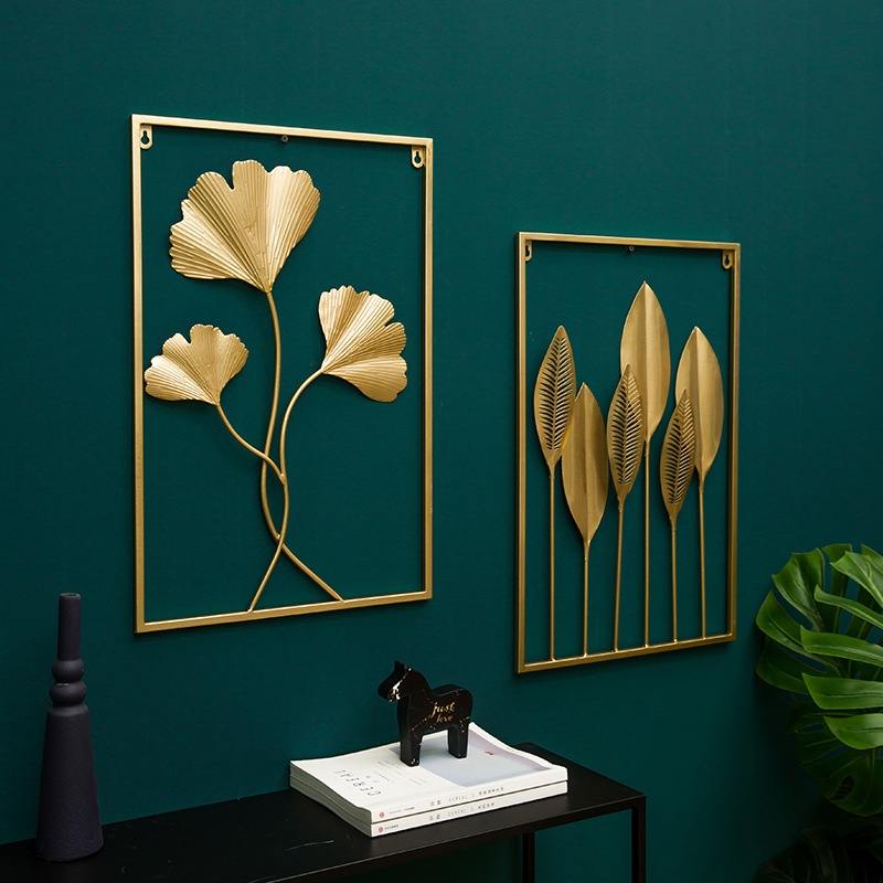 Moderner dekorativer Wandbehang aus Metallblatt