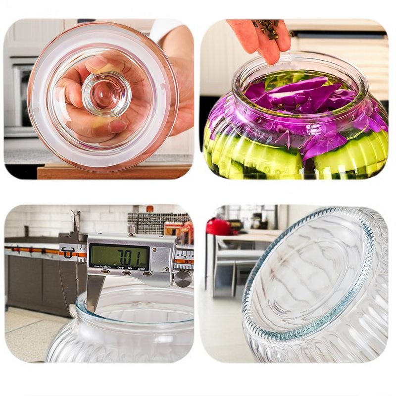 ขวดแก้วหนาปิดผนึกความจุขนาดใหญ่