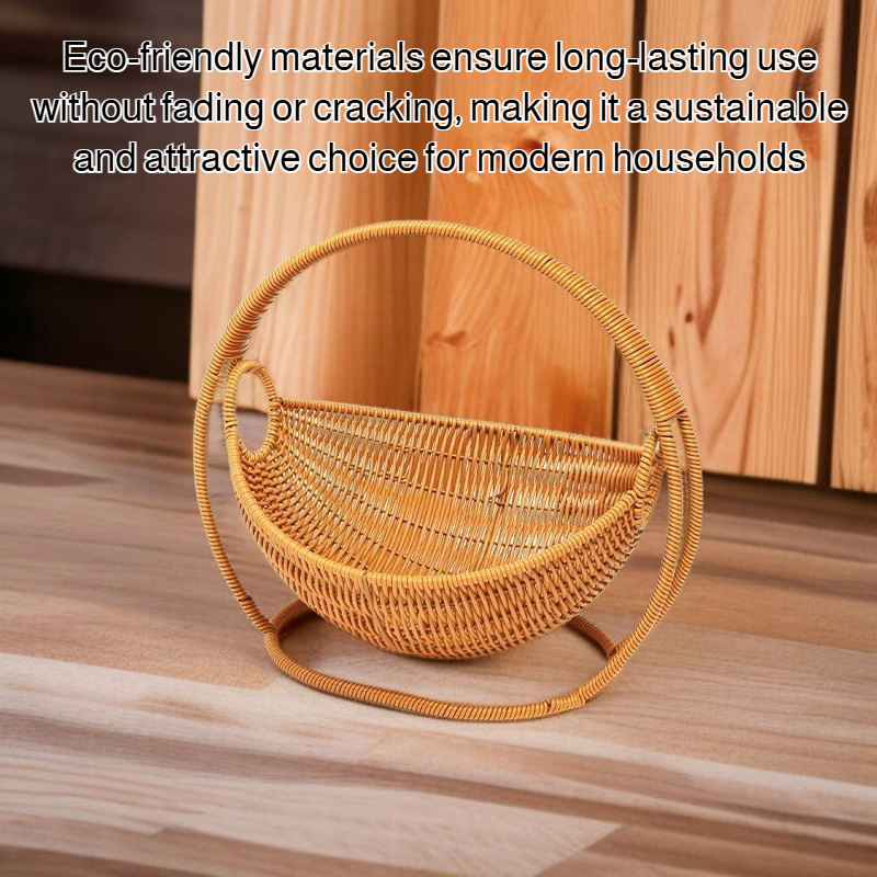 Rustic woven fruit basket for kitchen decor