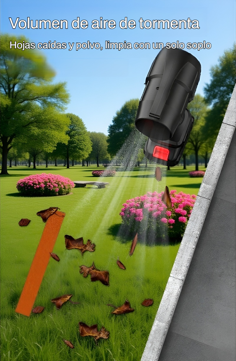 Súper Turbina de Mano utilizada en exteriores
