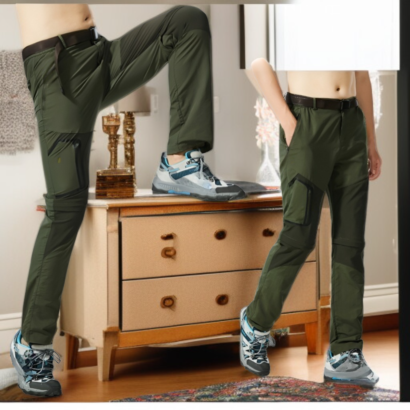 ショートパンツスタイルの着用例