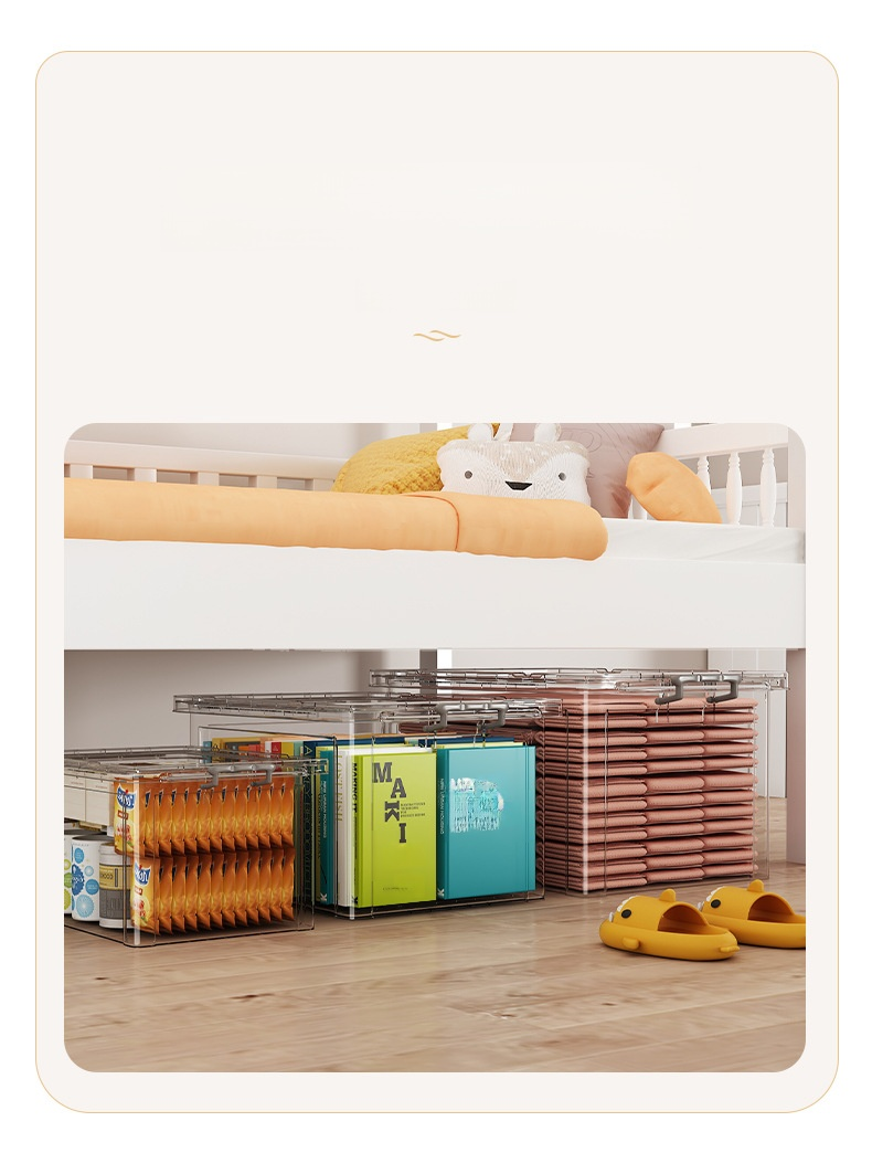 Boîte de stockage en plastique transparente pour objets du quotidien