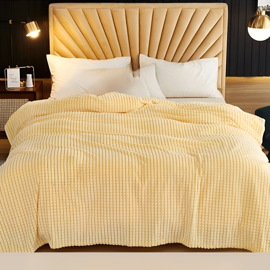 Reversible Plush Milk Fleece Throw Blanket