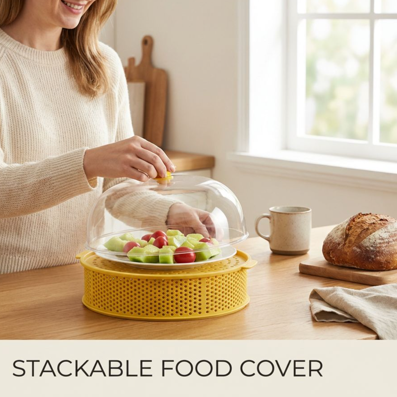 Kitchen Tableware Dust Cover, Multi-layer Organizer, Anti-fly and Anti-dust
