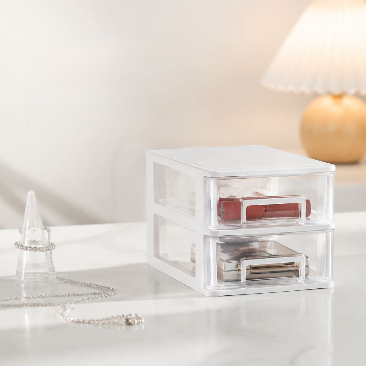 Transparent Desktop Storage Box