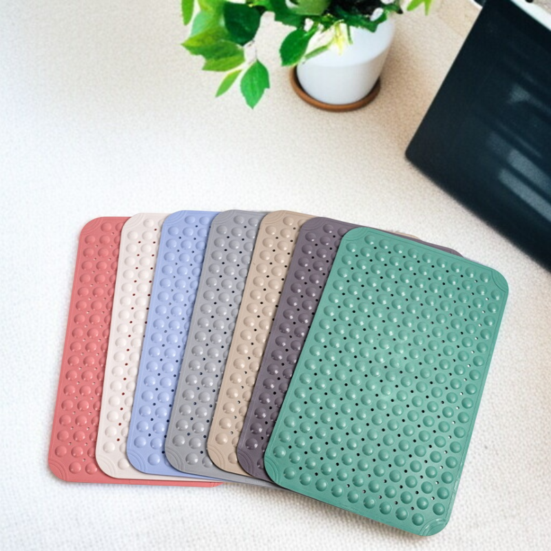 Tpe の浴槽の浴室のスリップ防止マット 専用フットレスト 吸盤シャワールームマット バスルームマット