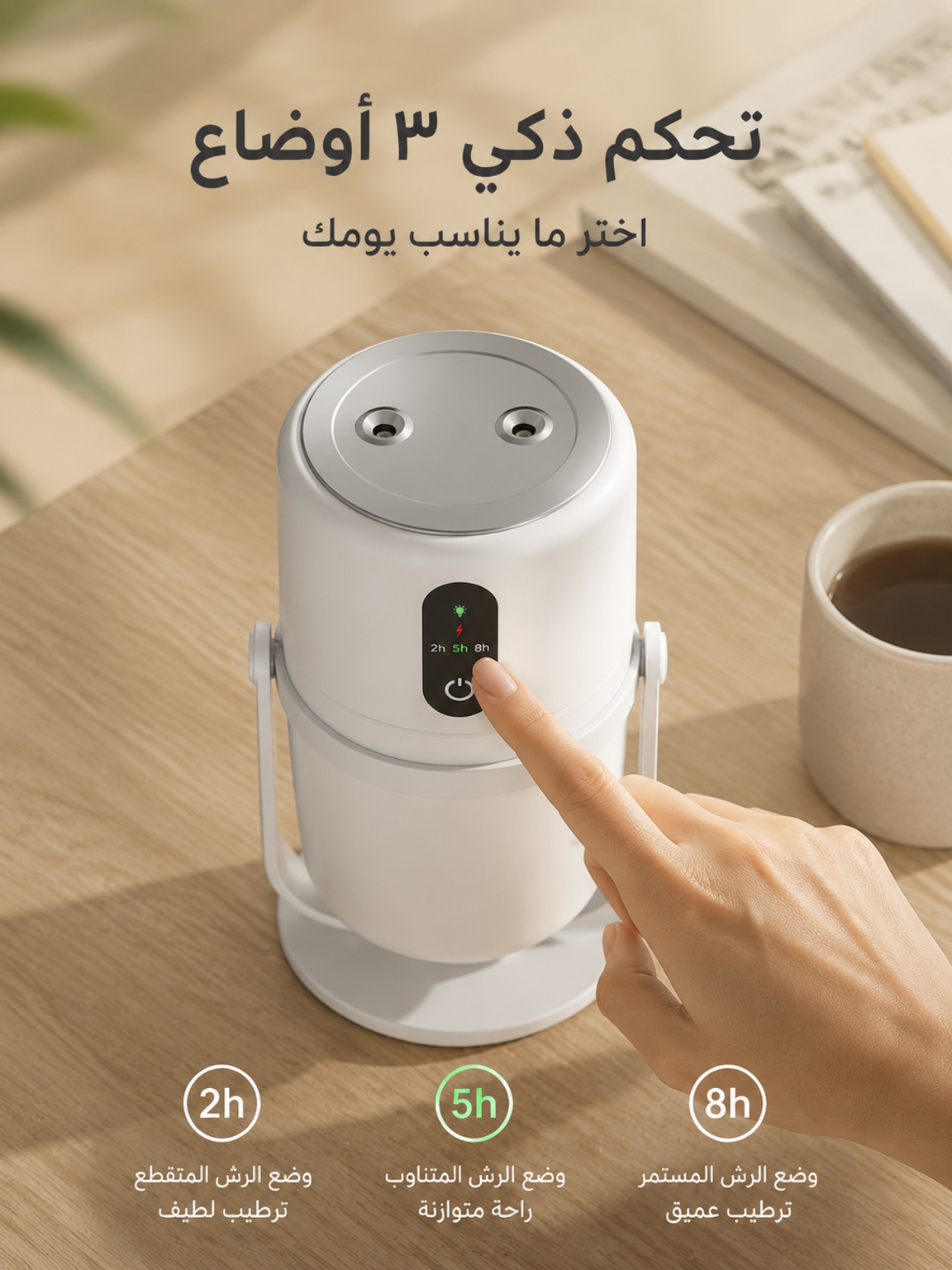 مرطب هواء ذكي صغير ومحمول للمكتب