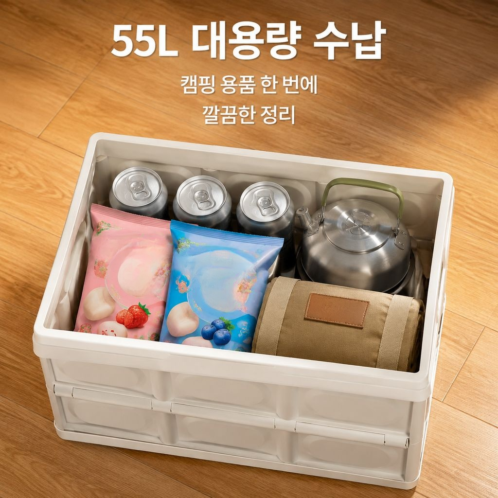 손잡이 나무뚜껑 접이식 박스
