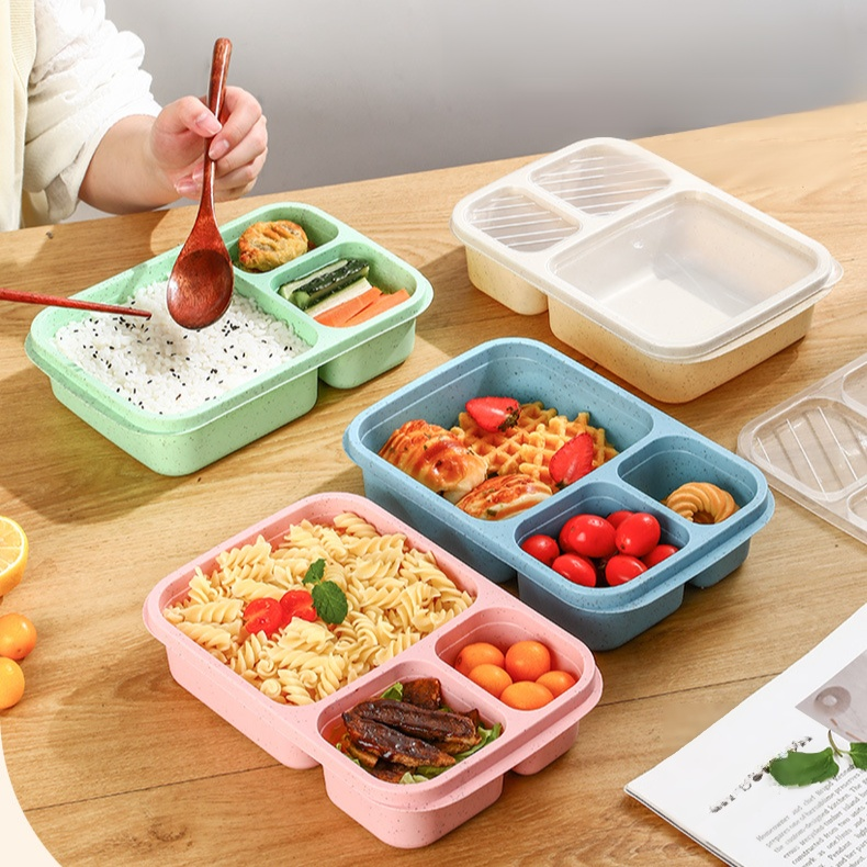 Wheat straw lunch box