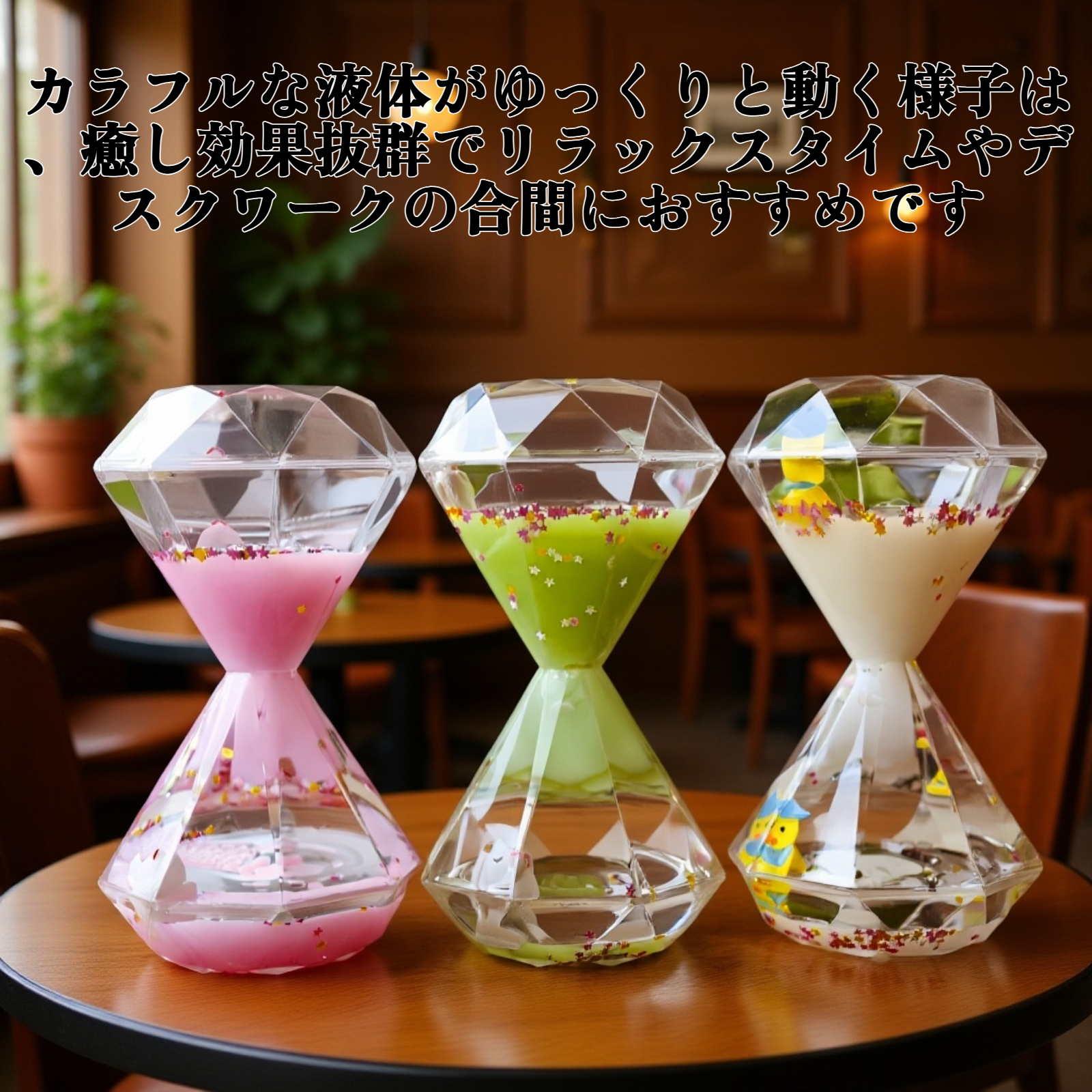 クリエイティブリキッド砂時計