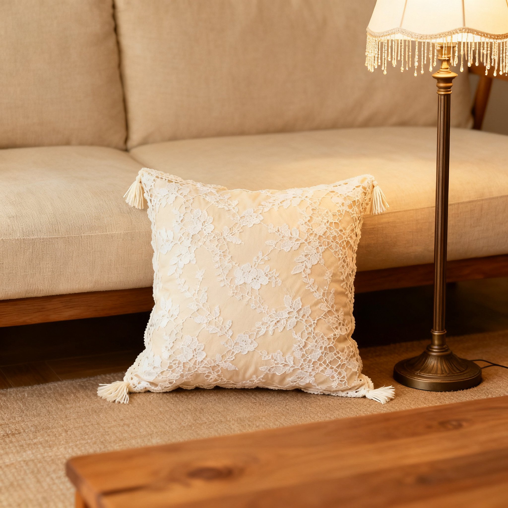 หมอนอิงผ้าไหมม้งดีไซน์สวย ชุด 4 ใบ