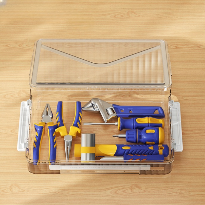 Transparent Desktop Storage Box for Home Use