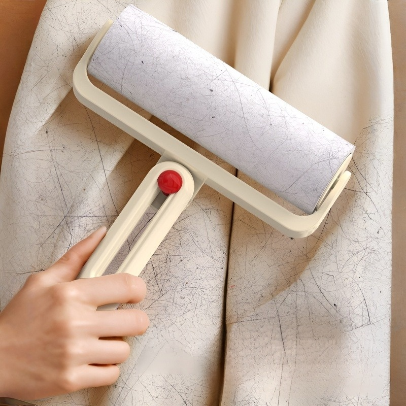 可摺疊粘毛滾筒替換卷紙