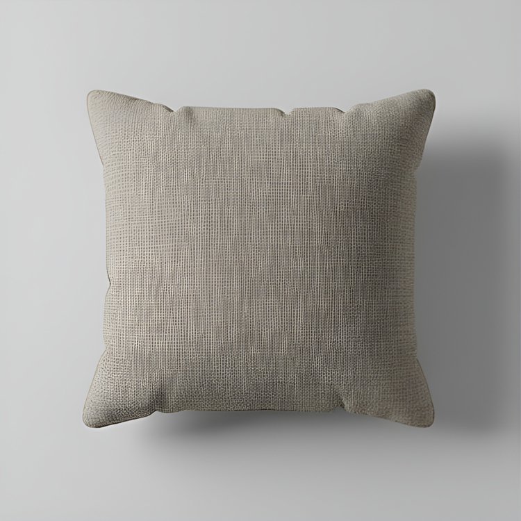 침실 인테리어에 어울리는 카키 그레이 베개