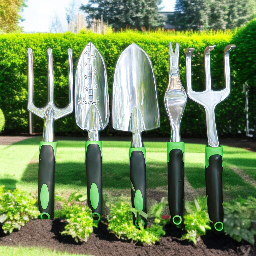 논슬립 핸들 알루미늄 원예 공구 세트