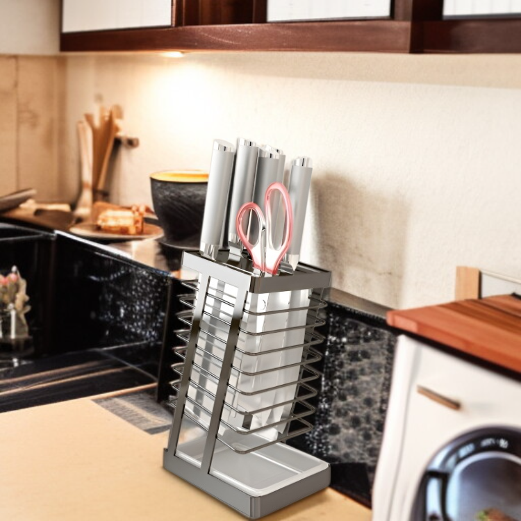 野菜ナイフホルダーとして使用するステンレスラック