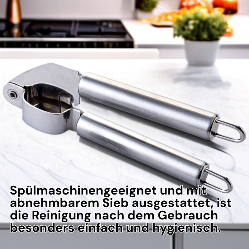 Multifunktionale Edelstahl-Knoblauchpresse