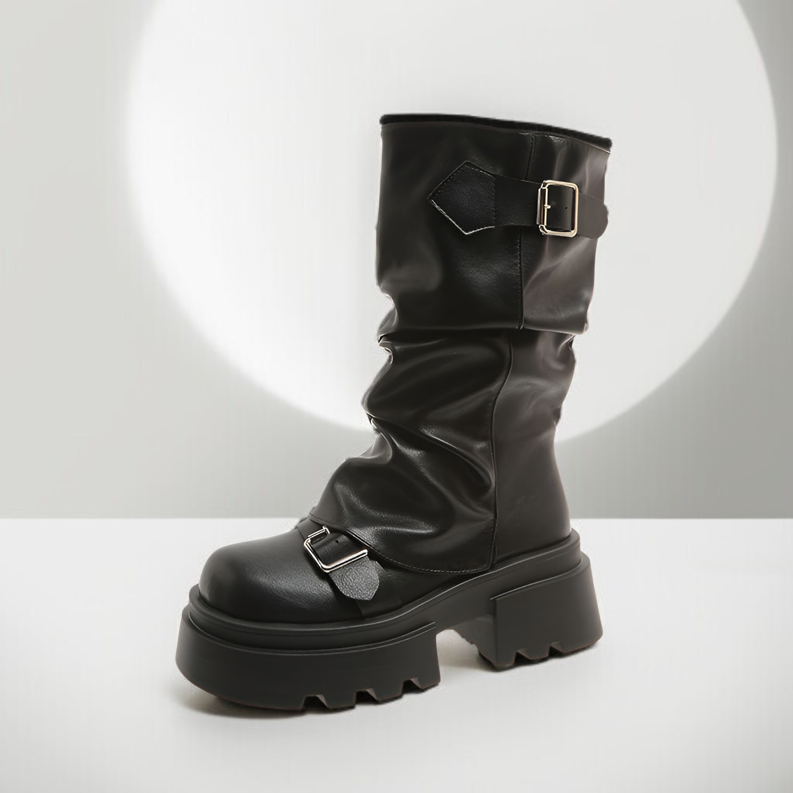 レディースレトロミドルブーツ