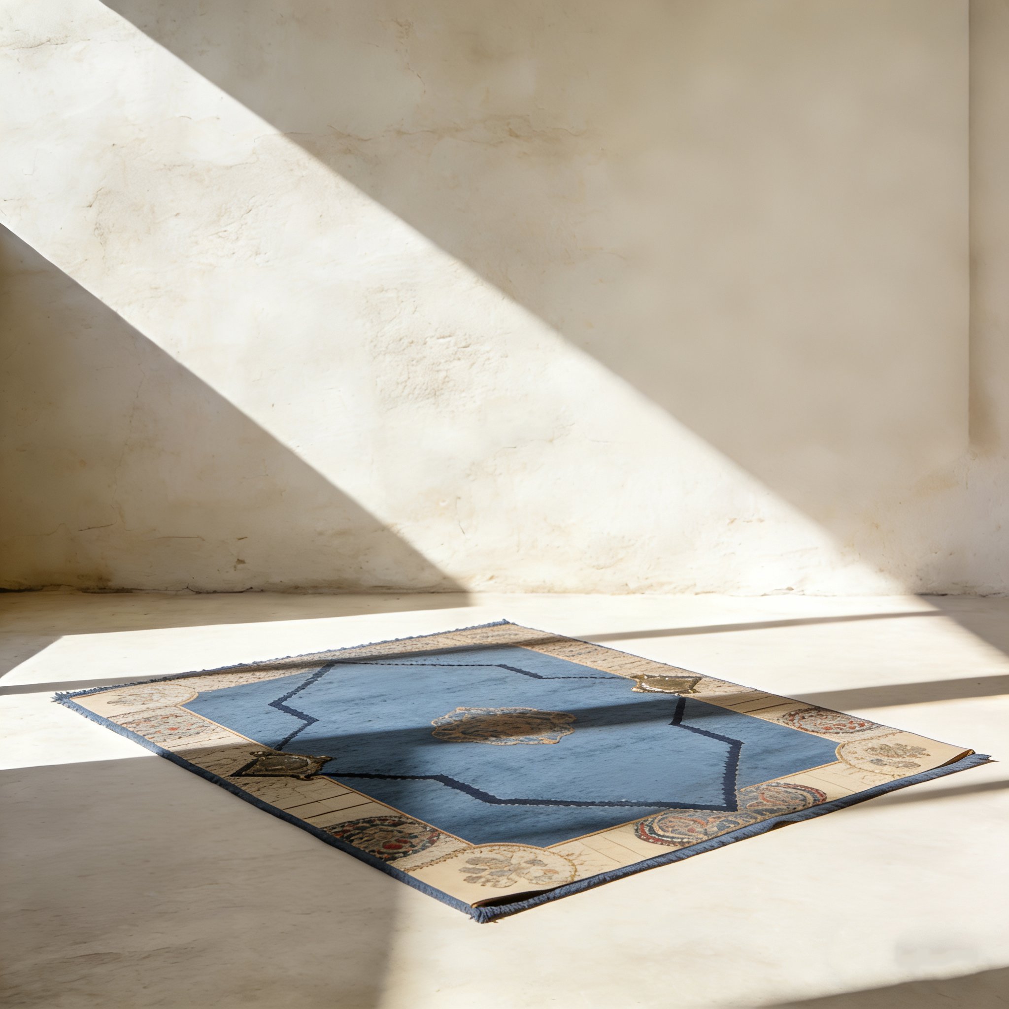 거실에 어울리는 부드러운 러그 전체 이미지