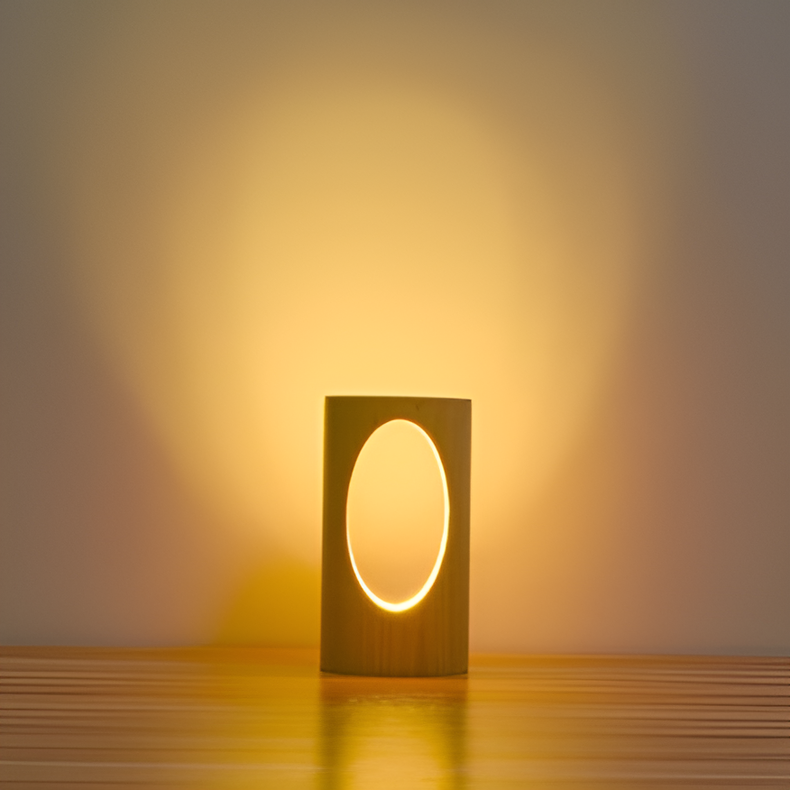 Solid Wood Smart Night Light