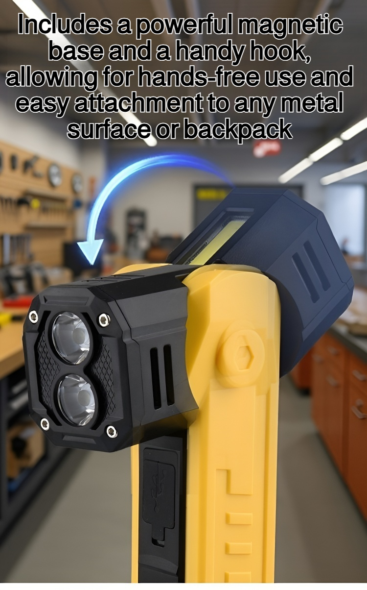 Emergency rechargeable flashlight with USB port