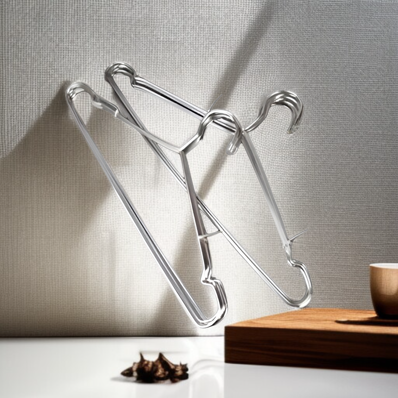  สแตนเลสแข็งแรง ไม้แขวนเสื้อหนา สำหรับใช้ในบ้าน 