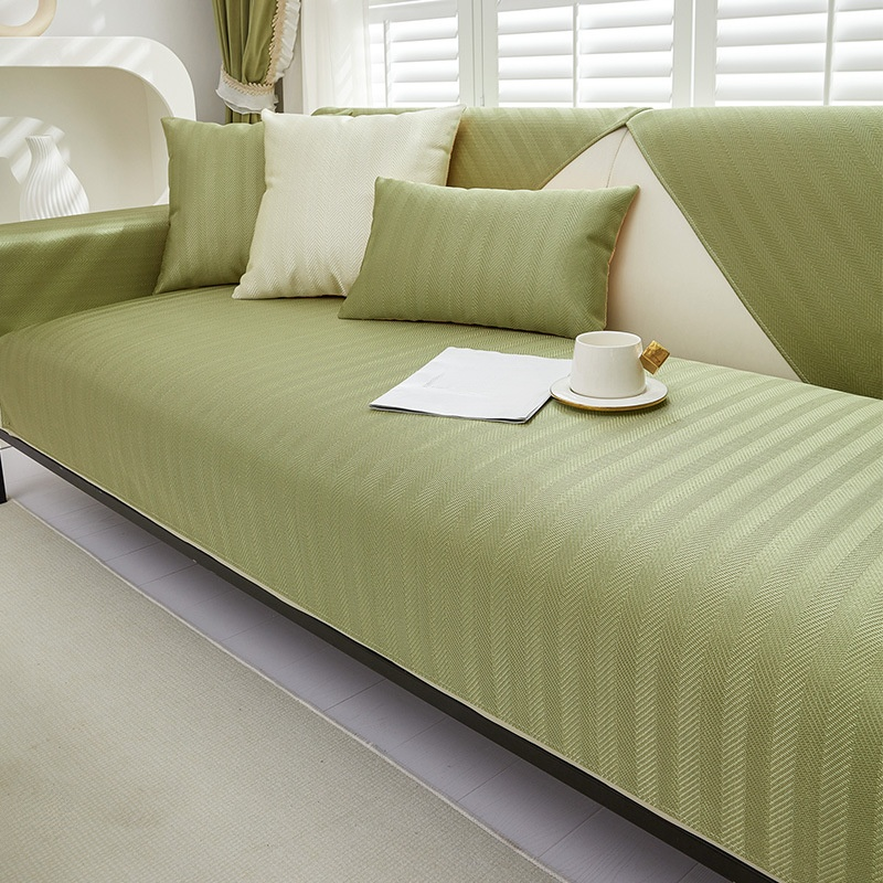 ชุดเบาะรองโซฟาไหมน้ำแข็งกันลื่นสำหรับหน้าร้อน