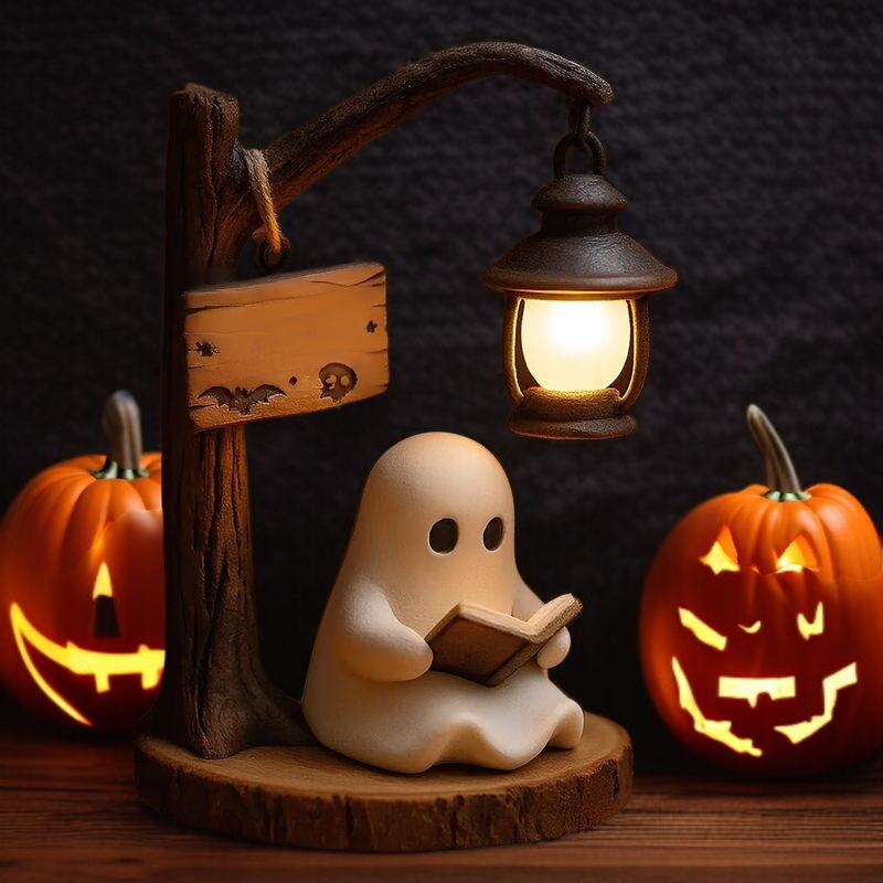 야광 기능이 있는 할로윈 가로등