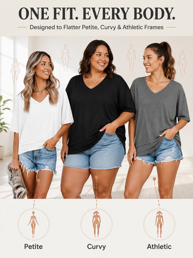 Women's Summer V-Neck T-Shirt