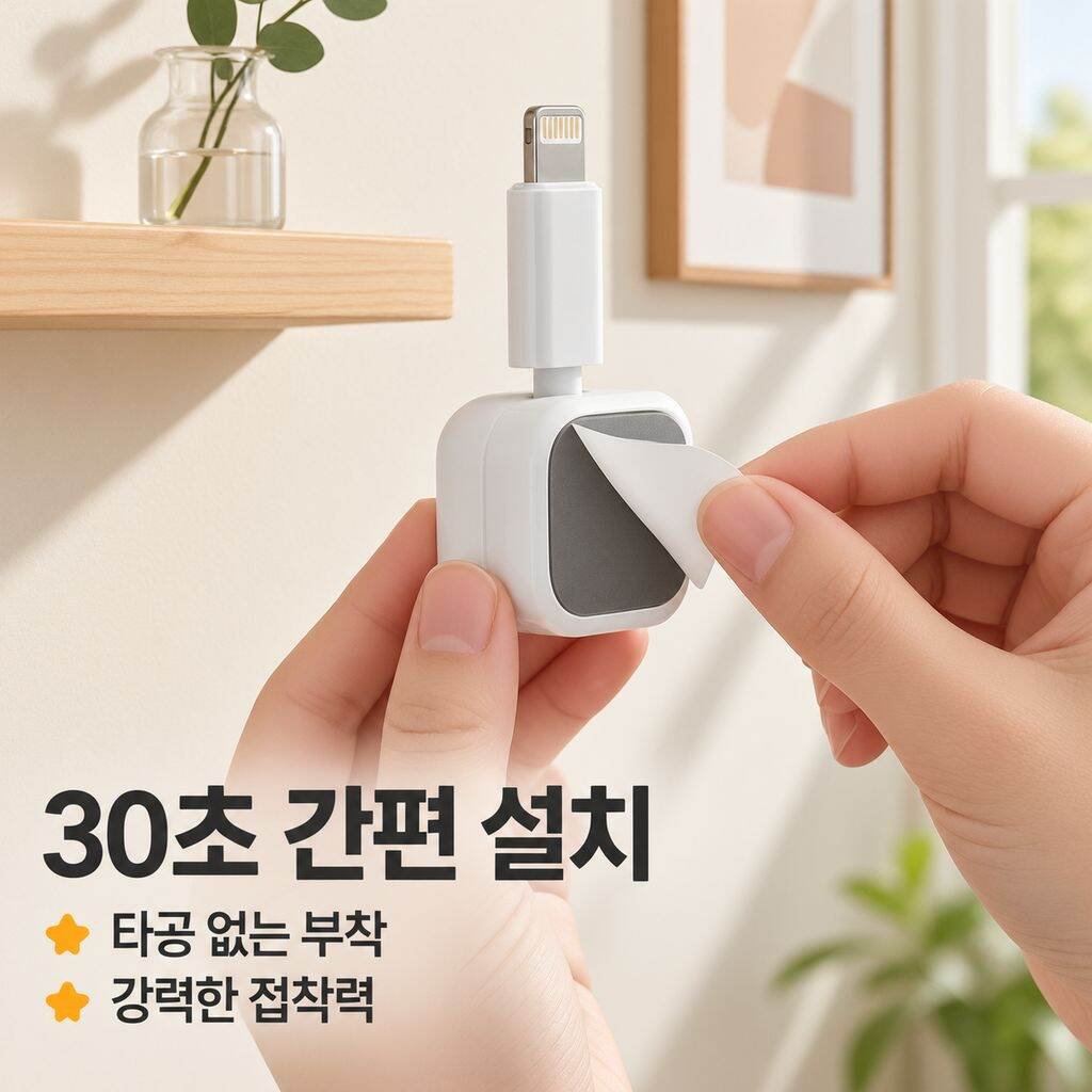 케이블 클립 플러그 걸이 정리 수납기