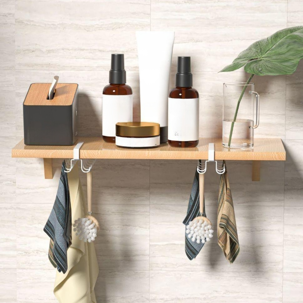 吊り下げ式多機能アイアンフック キッチン・クローゼット用収納フック