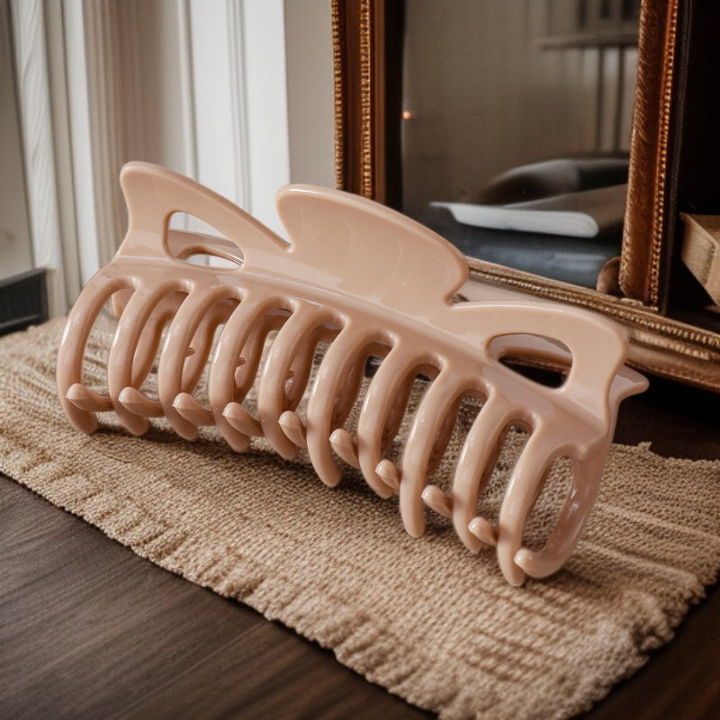  Elastyczna silikonowa spinka do włosów, antykolizyjna, trwały klips motylkowy typu „kość smoka”