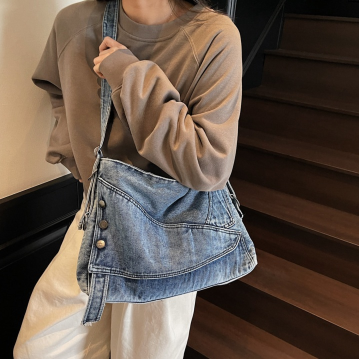 ヴィンテージデニム大容量トートバッグ