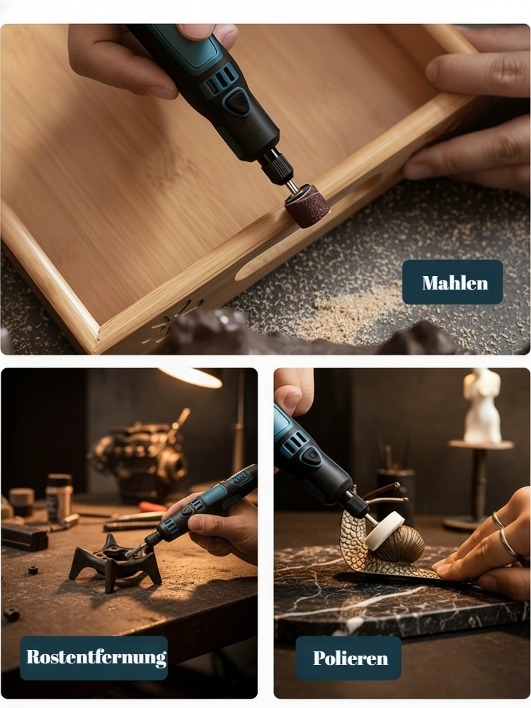 35-teiliges Mini-Handschleif-, Polier- und Gravurwerkzeug-Set