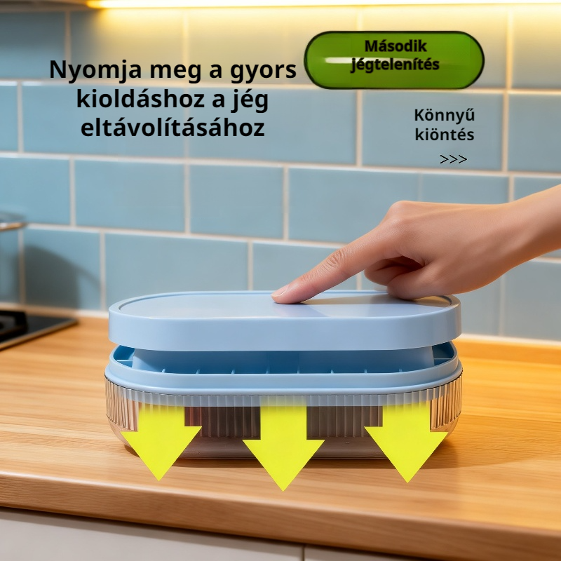 Fedeles jégkocka tálca, mini turmixhoz való jégforma, otthoni hűtőhöz alkalmas