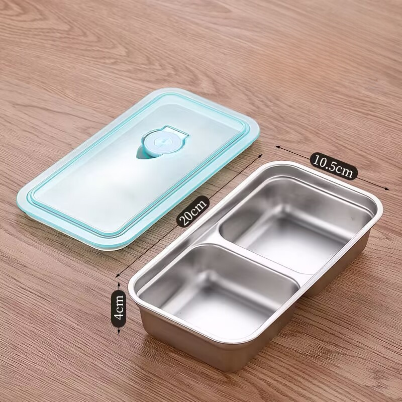 투명 뚜껑 스테인리스 도시락