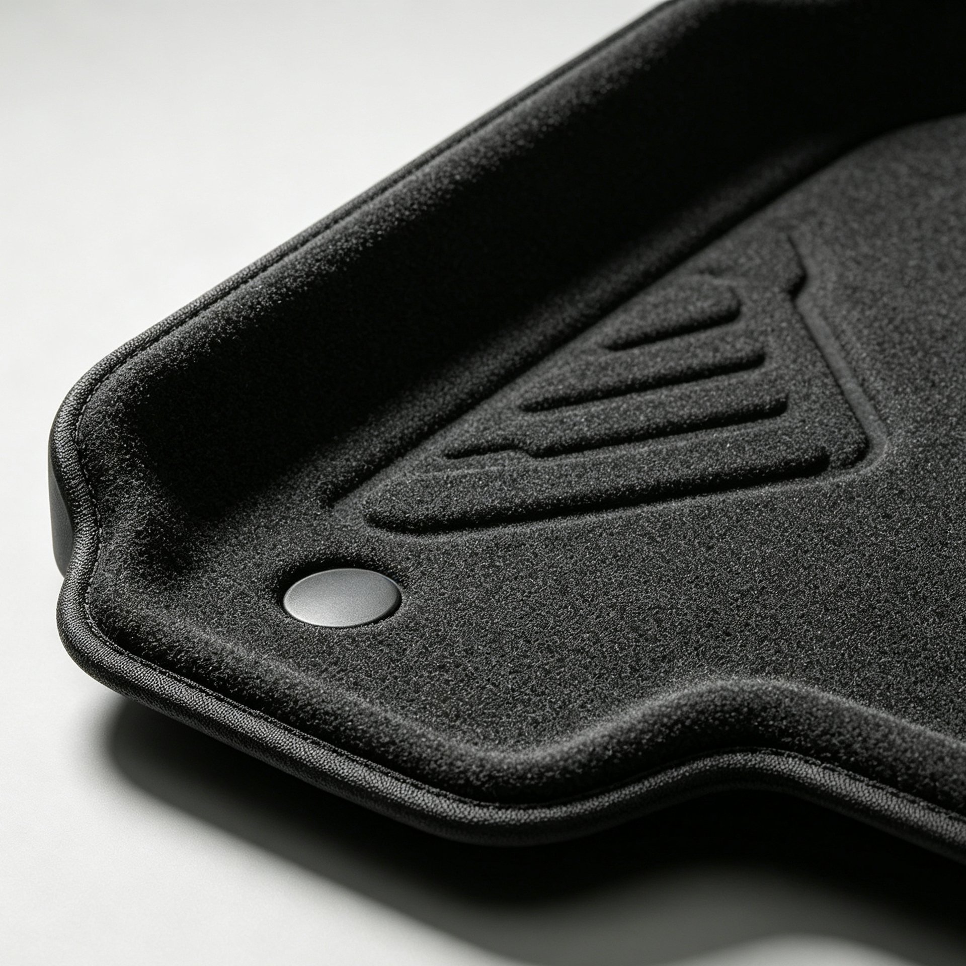 Close-up of non-slip texture on car mats