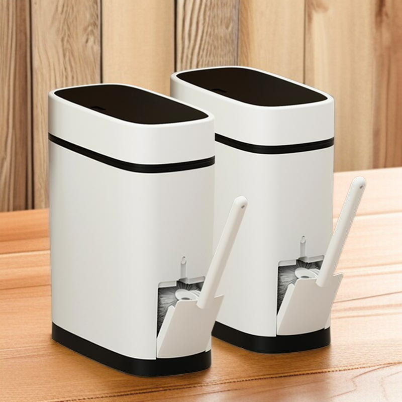 화장실 휴지통 가정용 뚜껑이 있는 화장실 틈새 대용량 휴지통 냄새방지휴지통 누르는 휴지통 휴지통